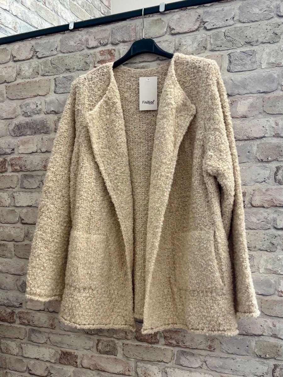 Boucle jacket stone