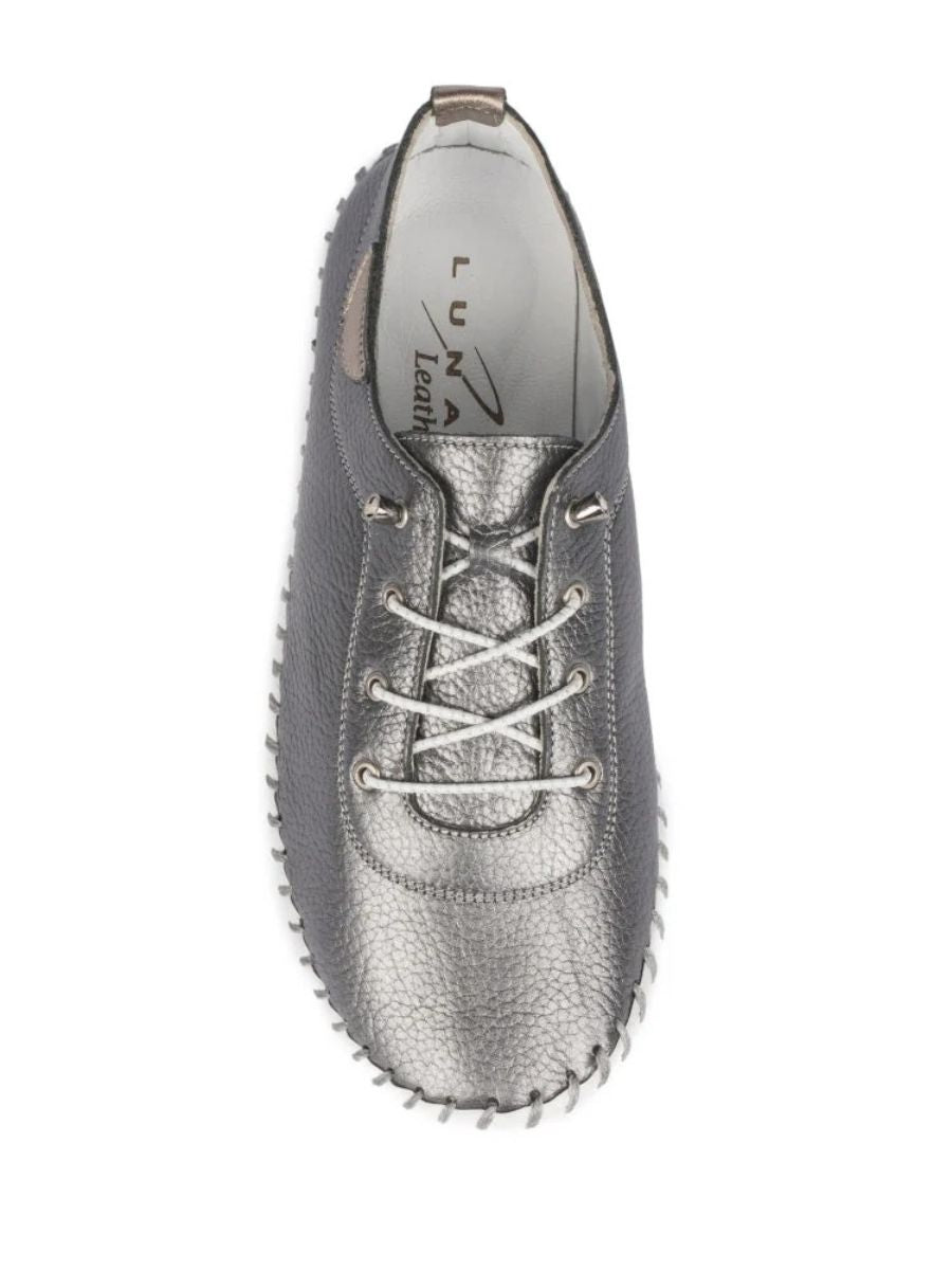 Lunar St Ives Leather Plimsoll