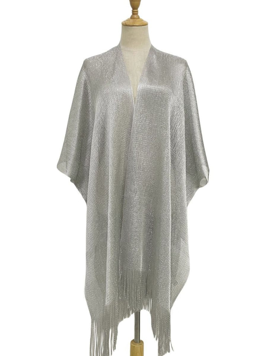 Metallic Tassel Kimono