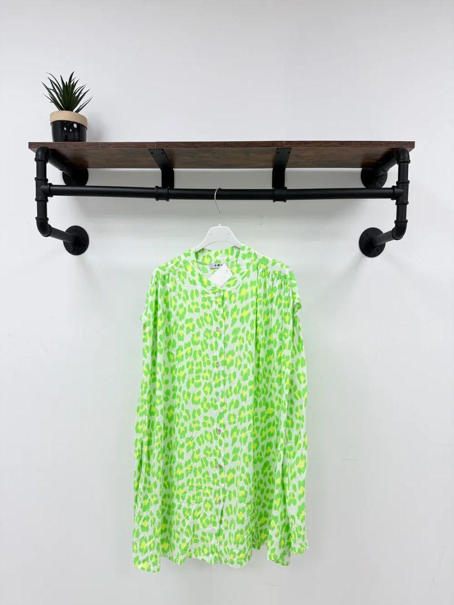 Leopard Cap Sleeve Shirt