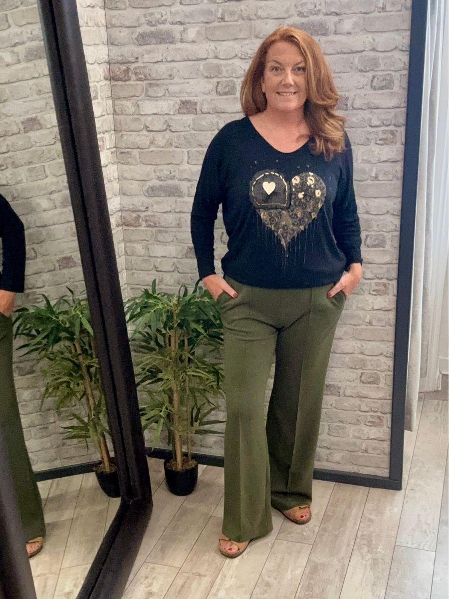 Seam Front Soft Jogging Trouser - Side pockets, drawstring at waist