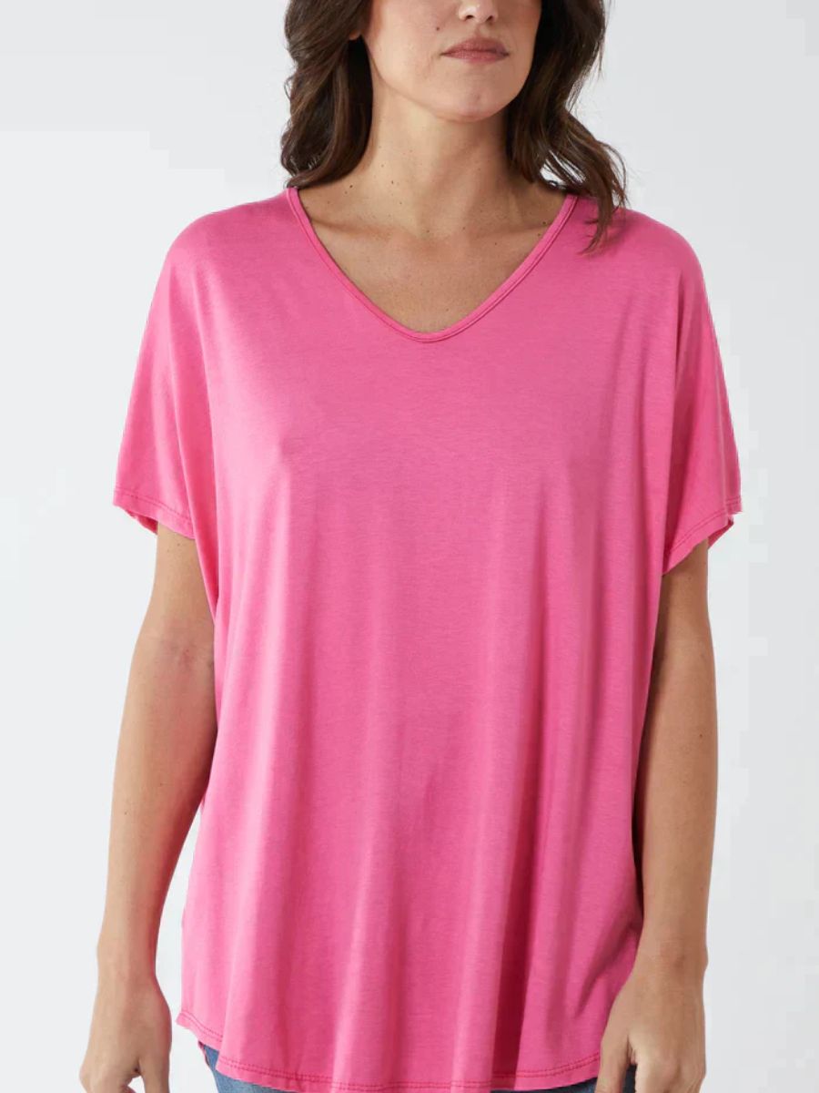 Soft VNeck Plain T-Shirt