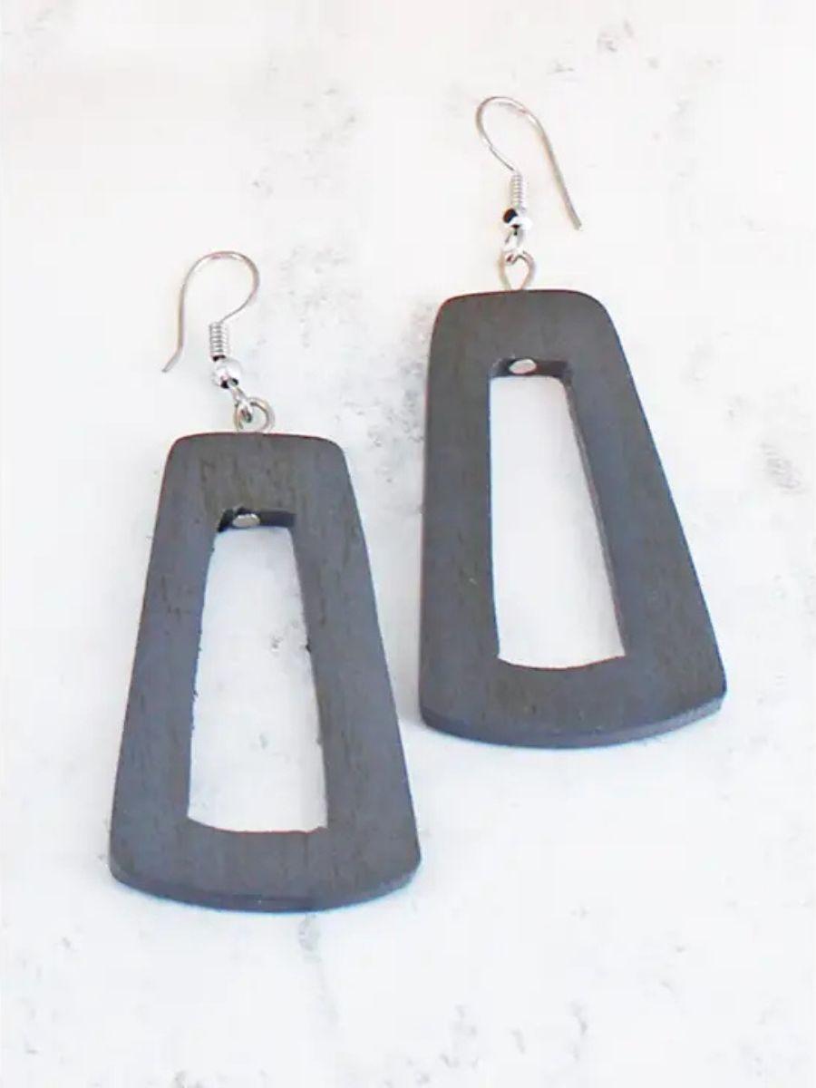 Wooden "Kasandra" Earrings - Fish Hook and Lightweight