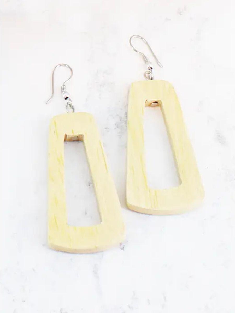 Wooden "Kasandra" Earrings - Fish Hook and Lightweight