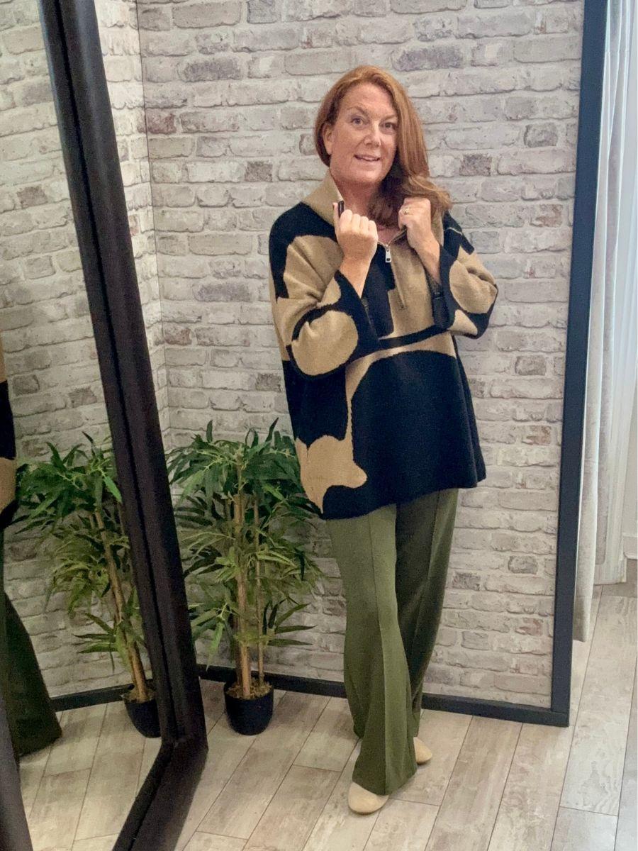 Luxe Zip Up Neck Jumper