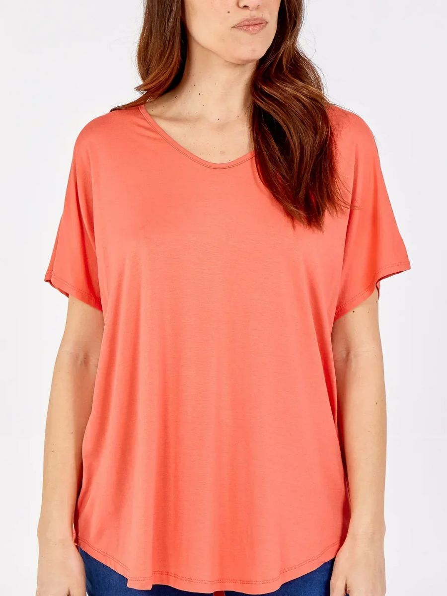 Soft VNeck Plain T-Shirt