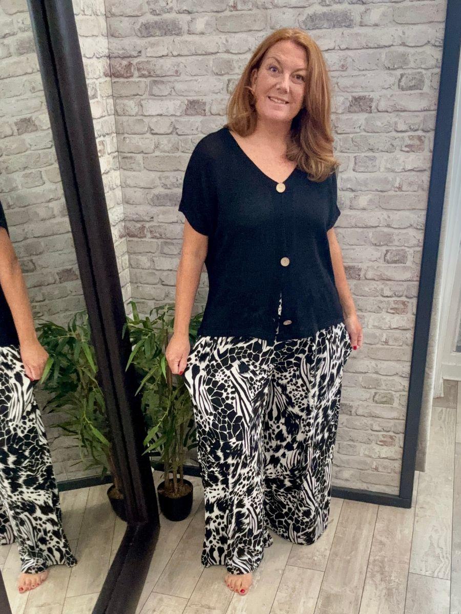 Slinky Stretch Palazzo Trouser