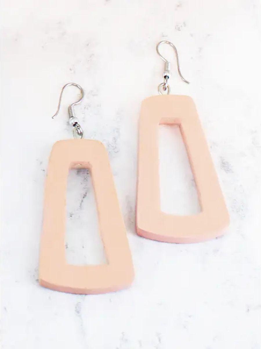 Wooden "Kasandra" Earrings - Fish Hook and Lightweight