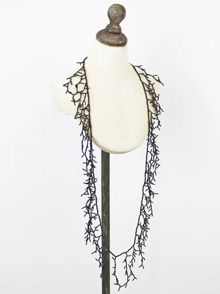 Long Beaded Seaweed Necklace