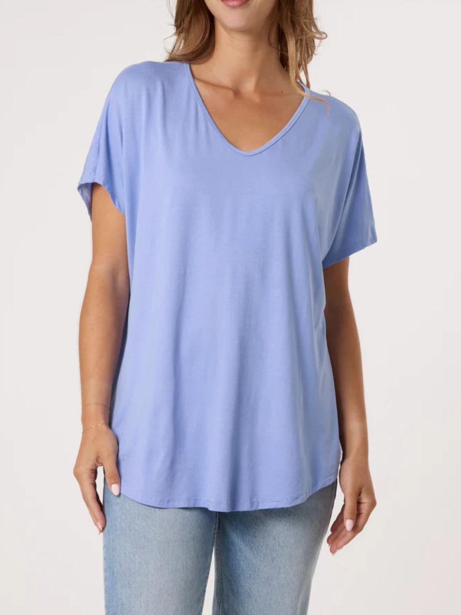 Soft VNeck Plain T-Shirt