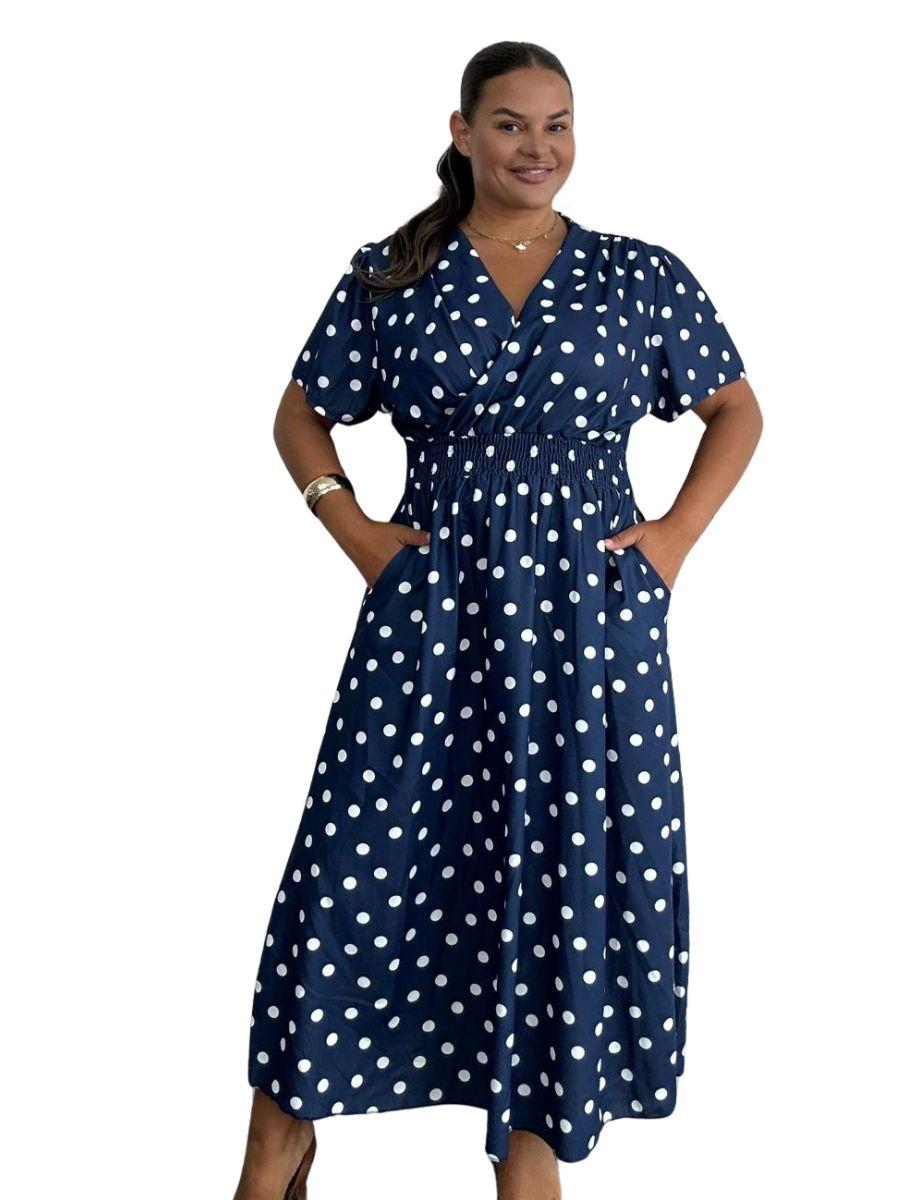 Polka Dot Wrap Dress