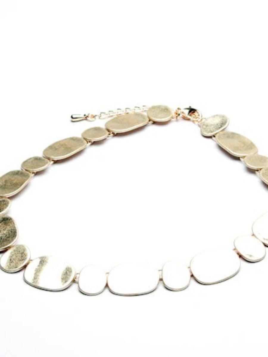 Flat Link Short Necklace