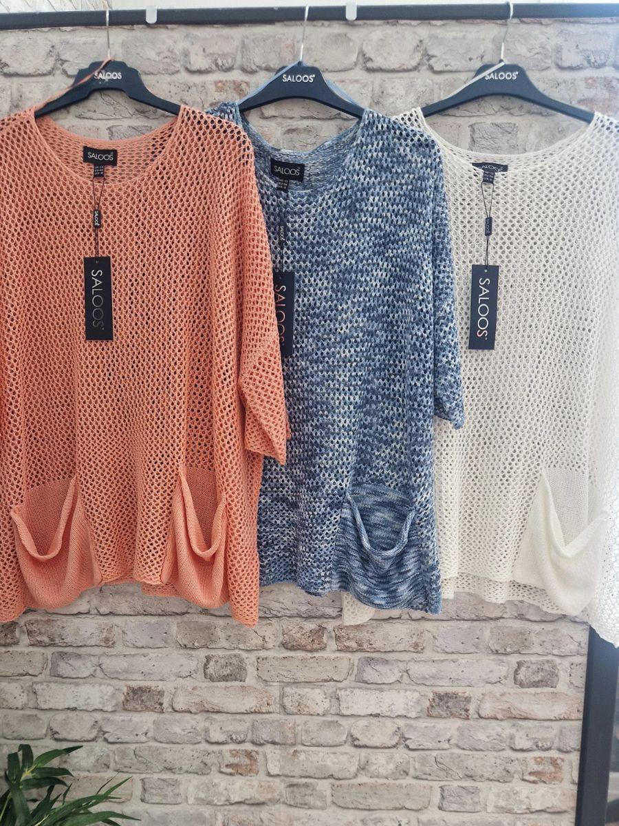 Short Sleeve Crochet Jumper