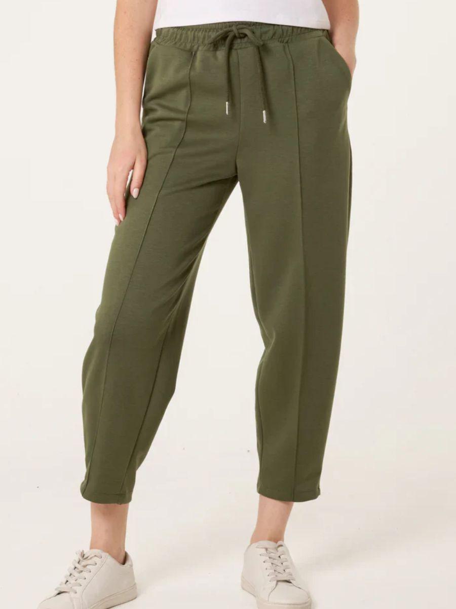 Seam Front Barrel Leg Jogging Trouser