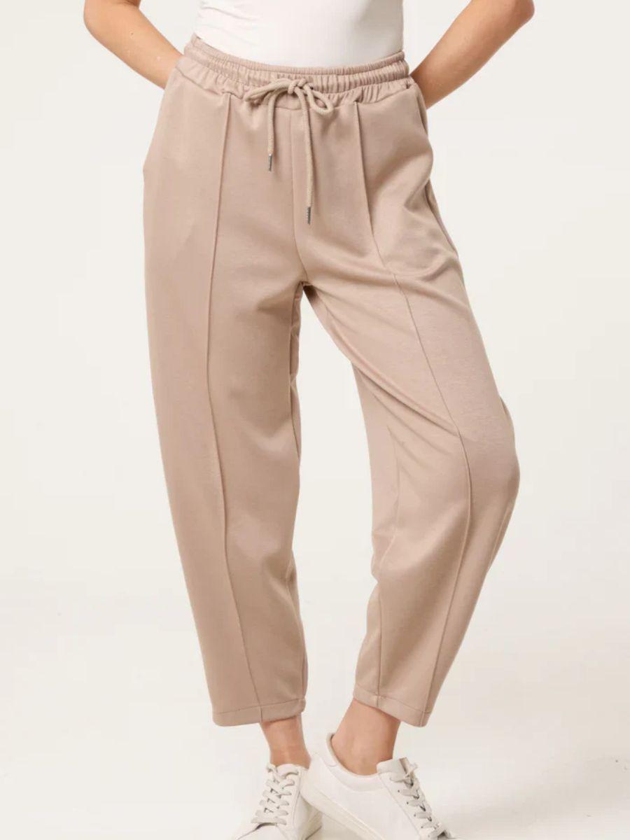 Seam Front Barrel Leg Jogging Trouser