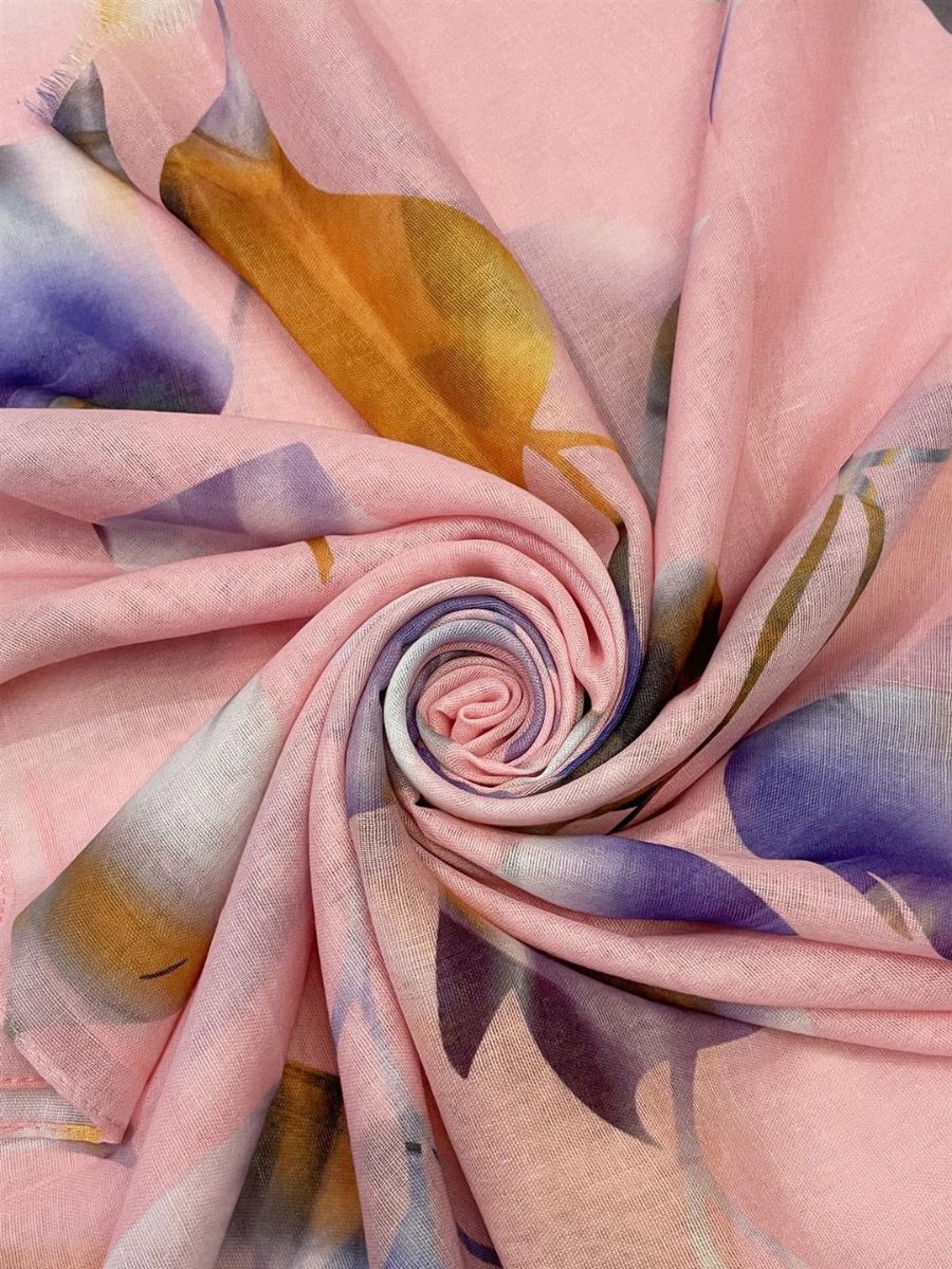 Magnolia Print Flower Scarf
