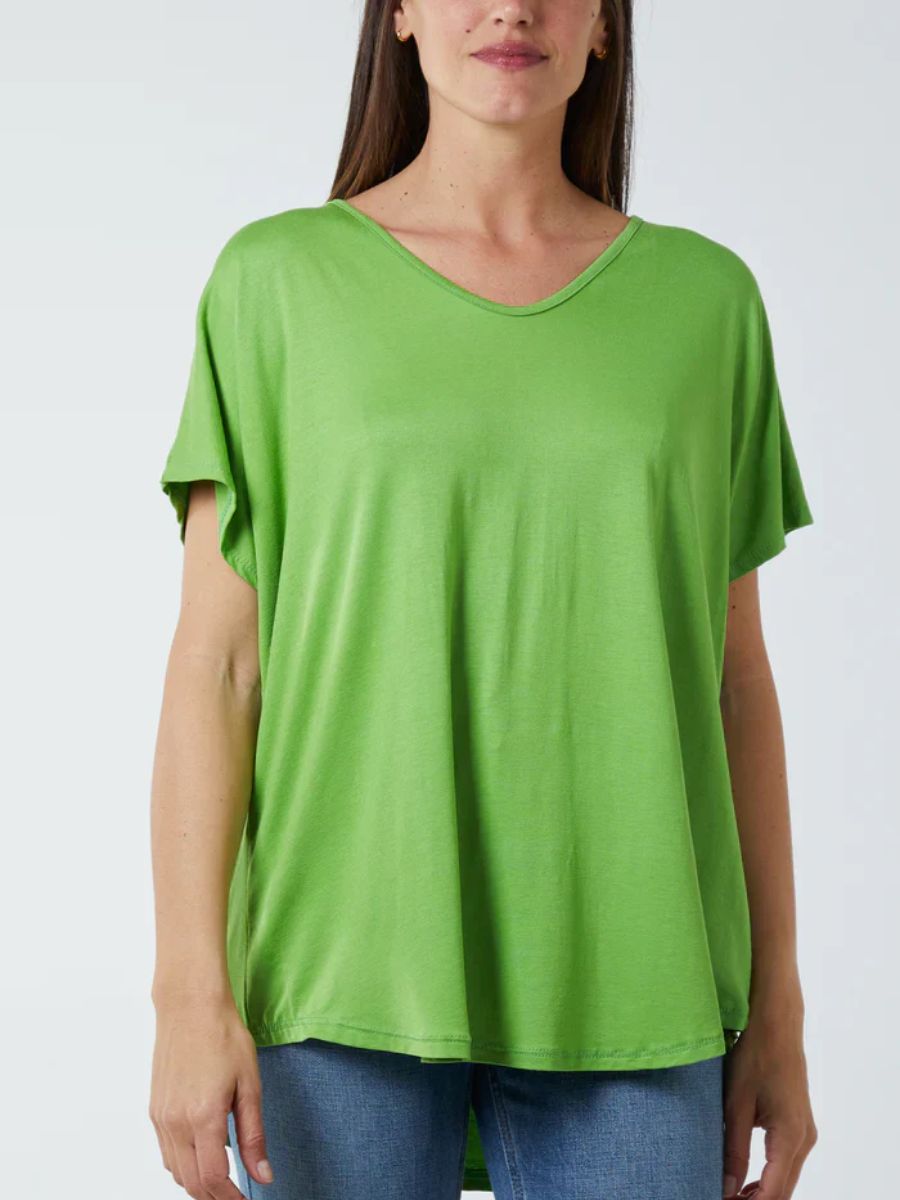 Soft VNeck Plain T-Shirt