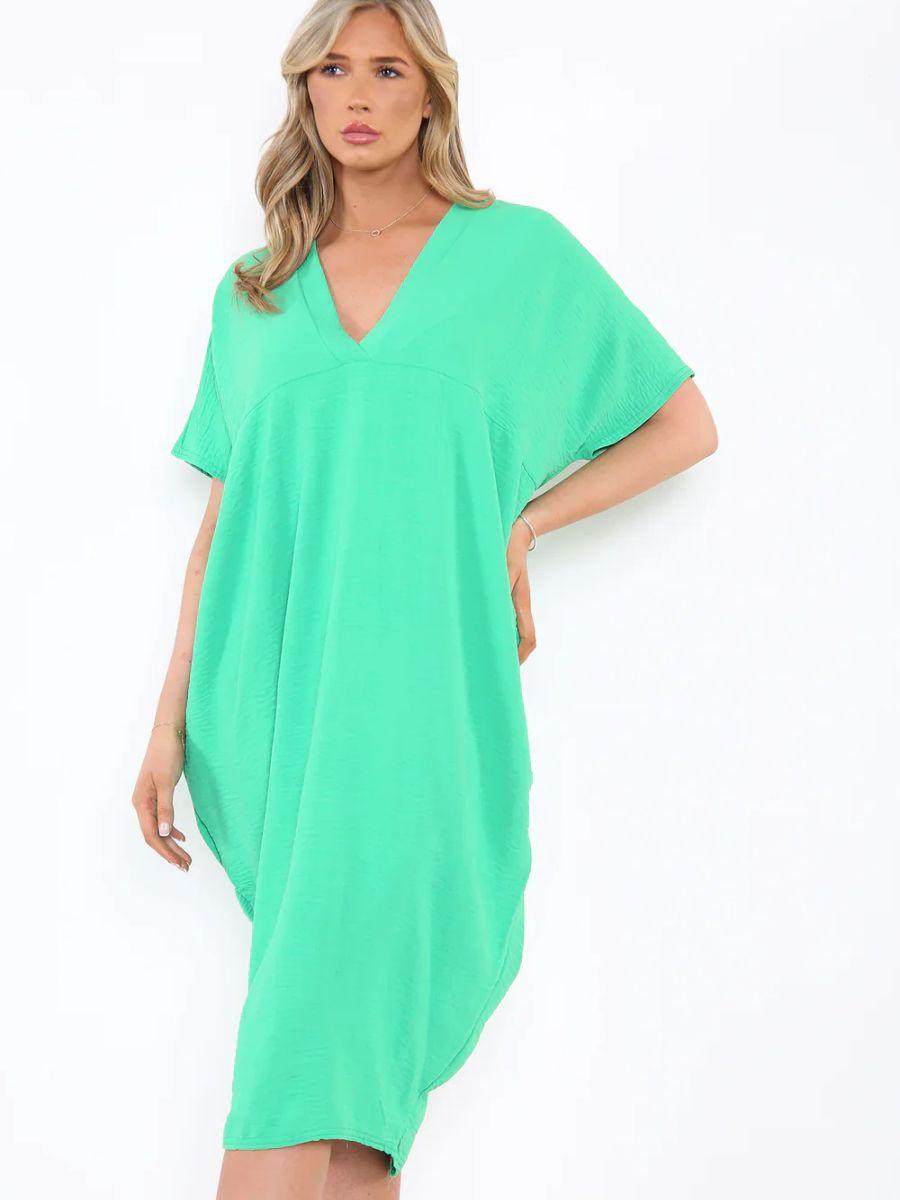 V Neck Tunic Dress
