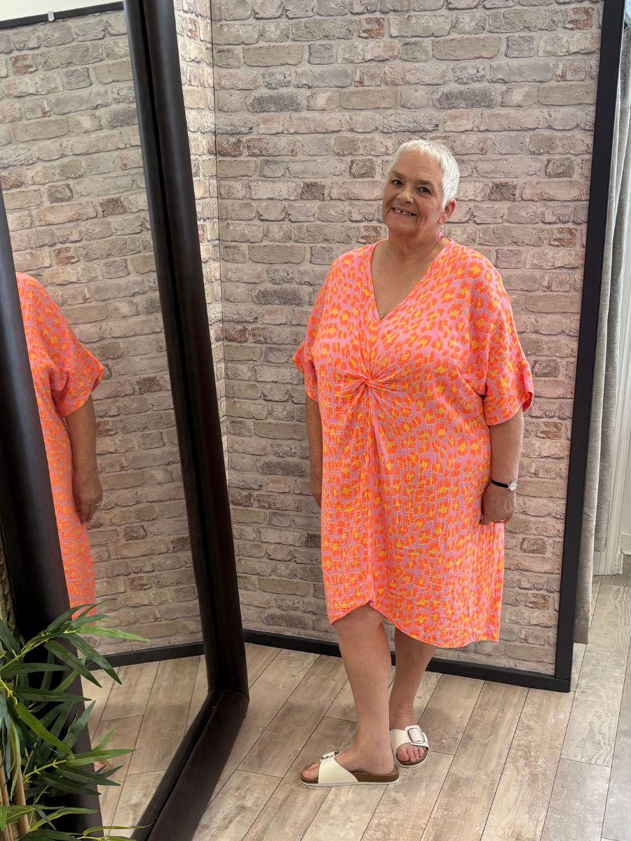 Cheese Cloth Knot Dress