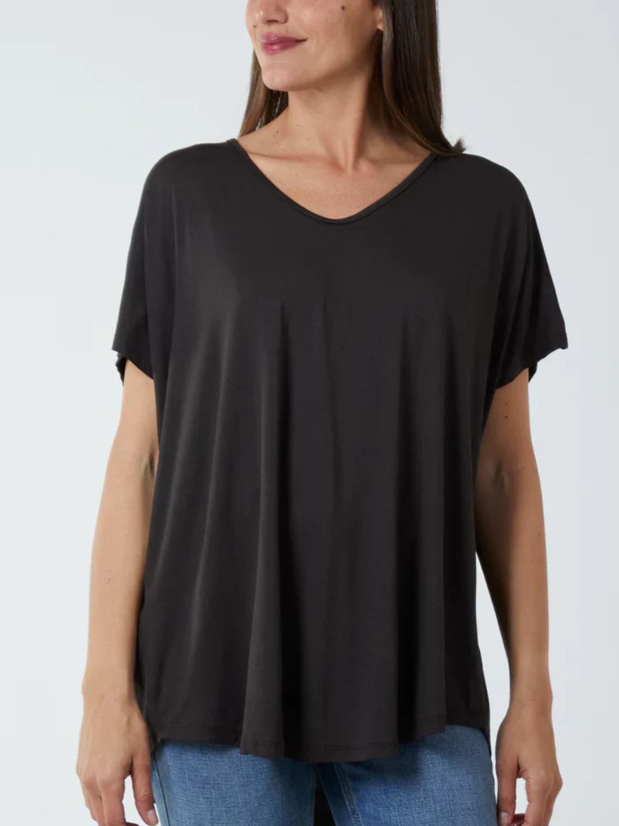 Soft VNeck Plain T-Shirt