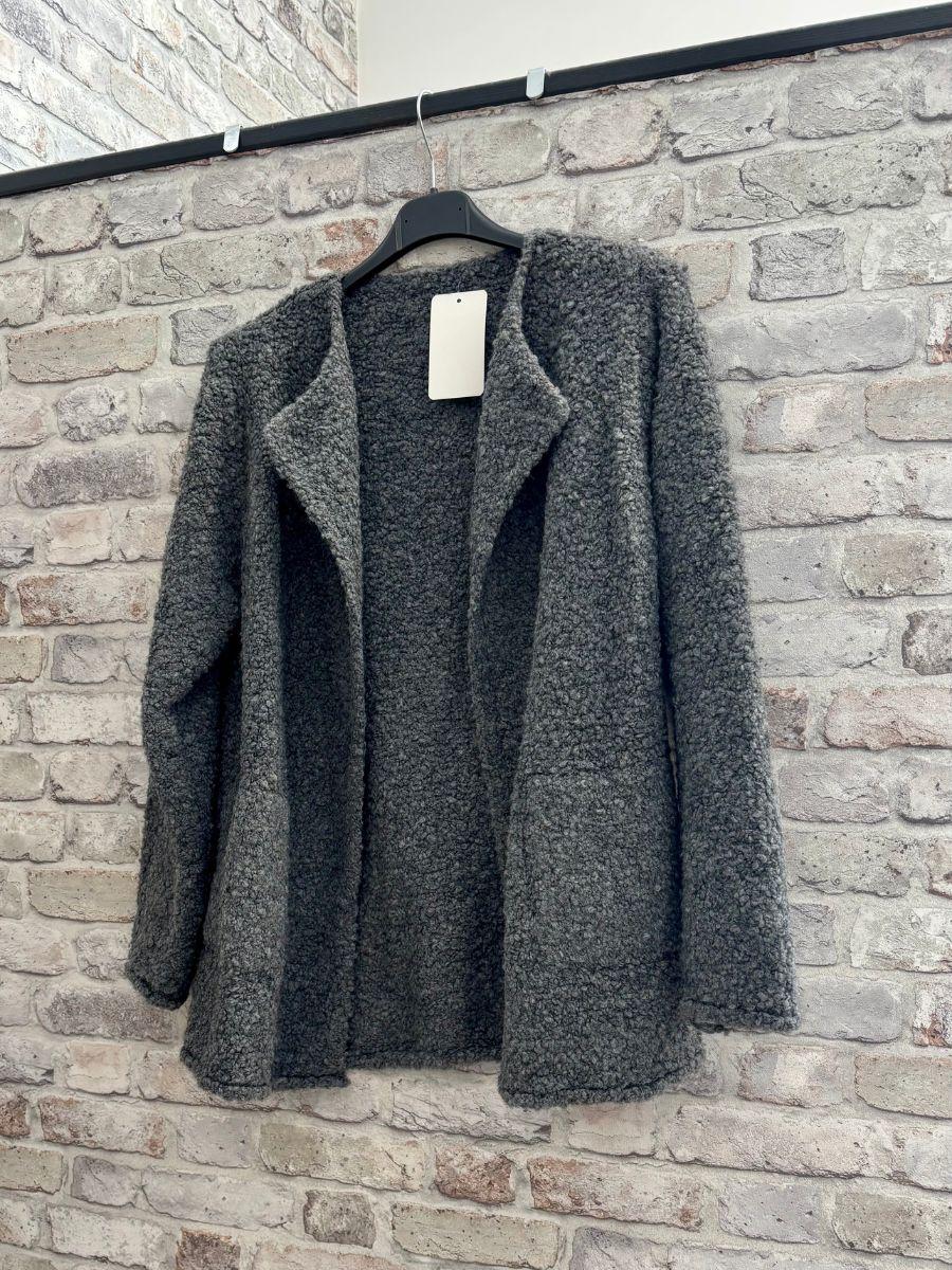 Boucle jacket grey