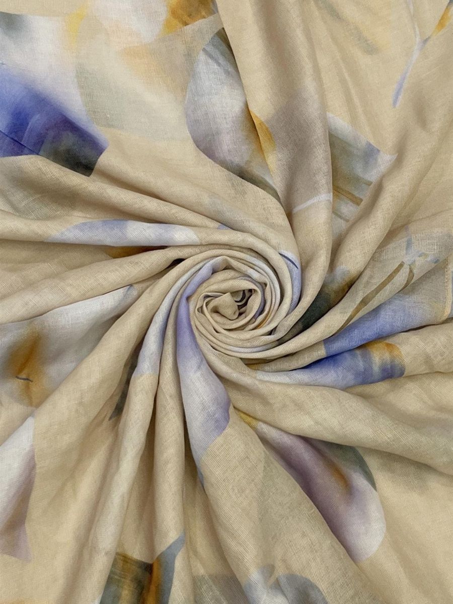 Magnolia Print Flower Scarf
