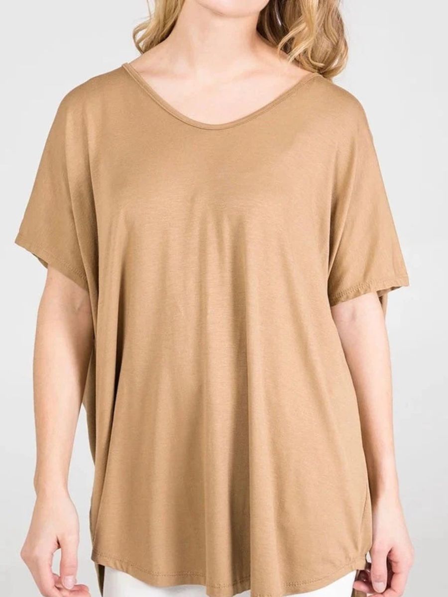 Soft VNeck Plain T-Shirt