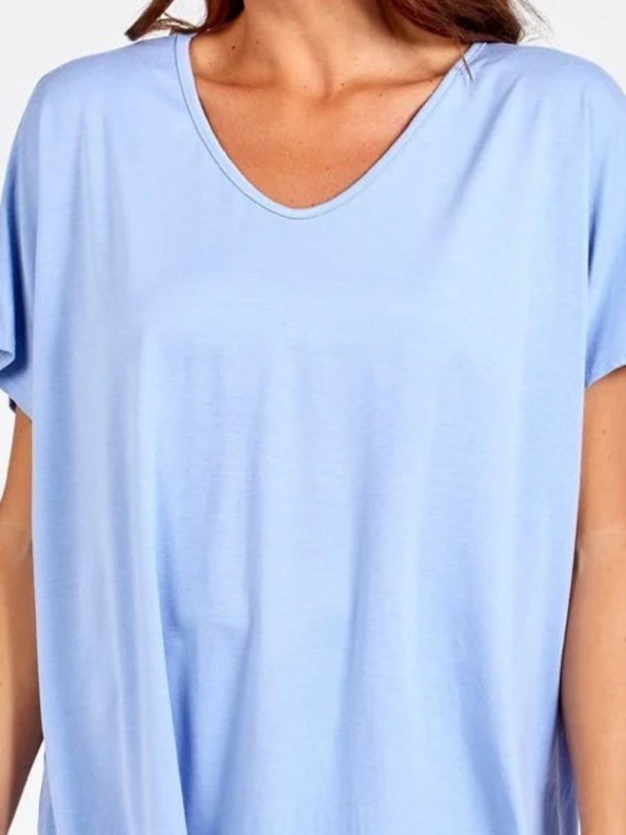 Soft VNeck Plain T-Shirt