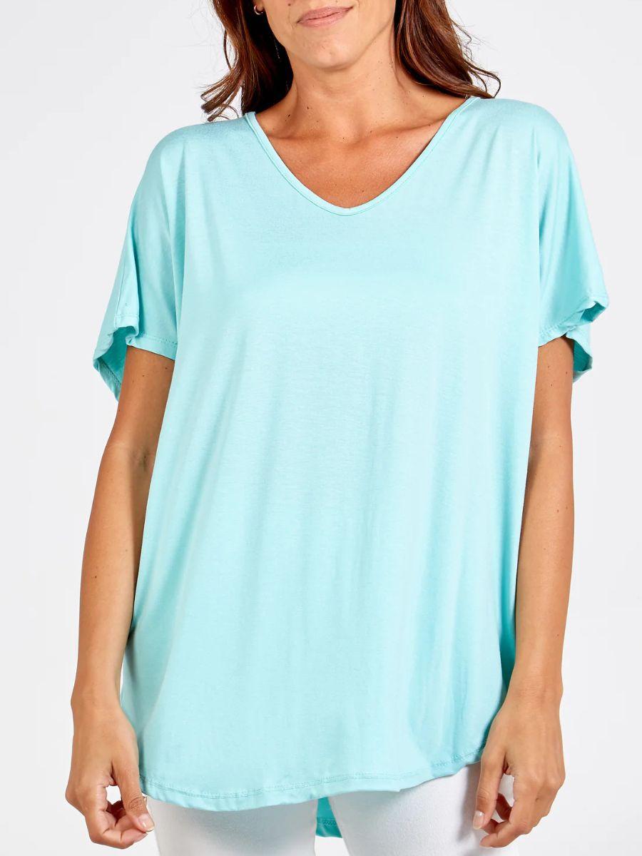 Soft VNeck Plain T-Shirt