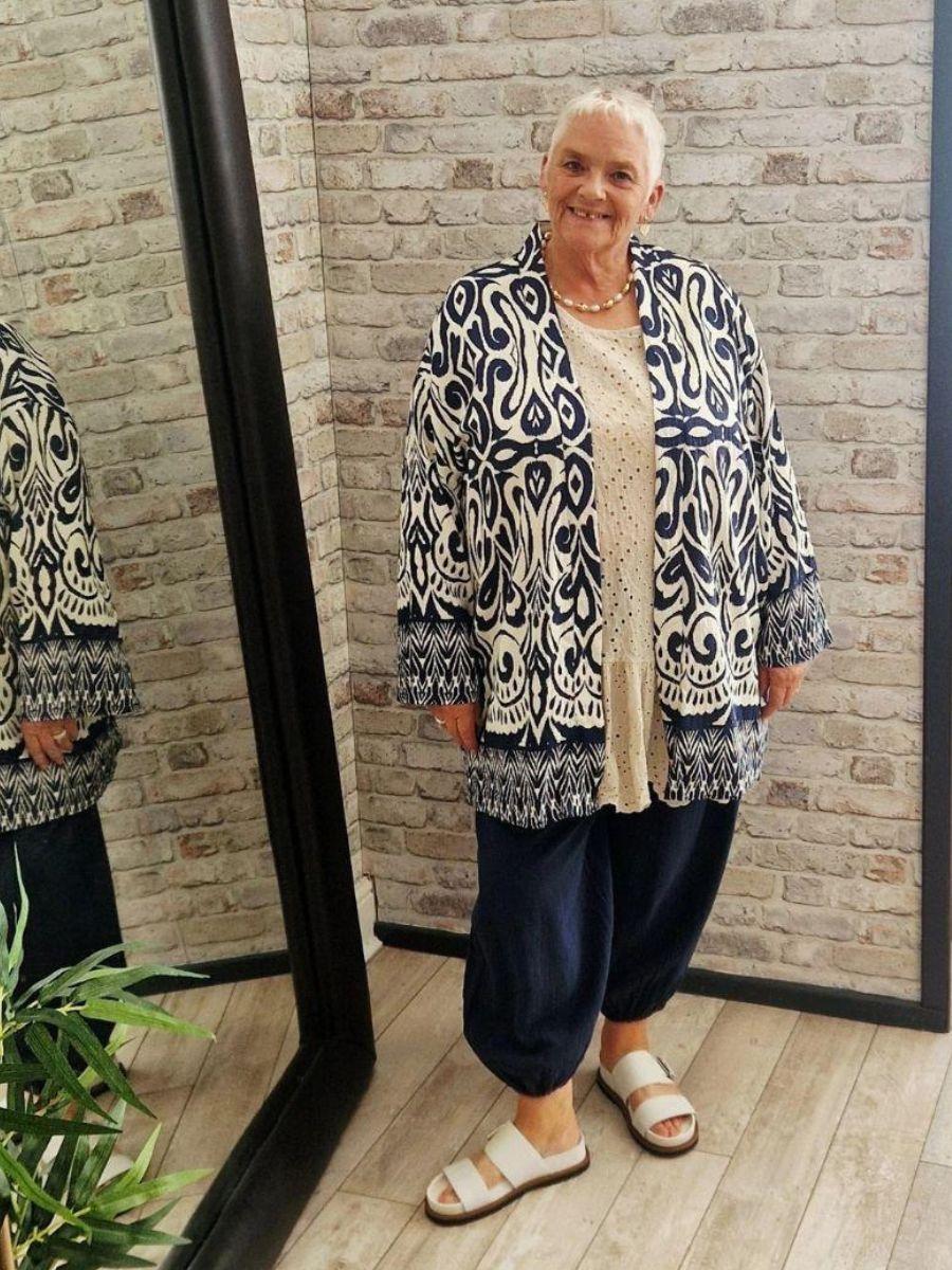 Abstract Print Kimono