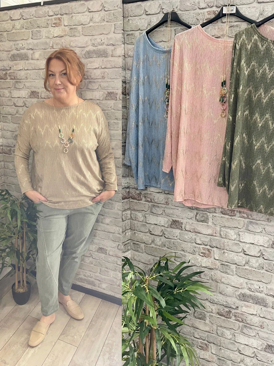 Gold Thread Necklace Top