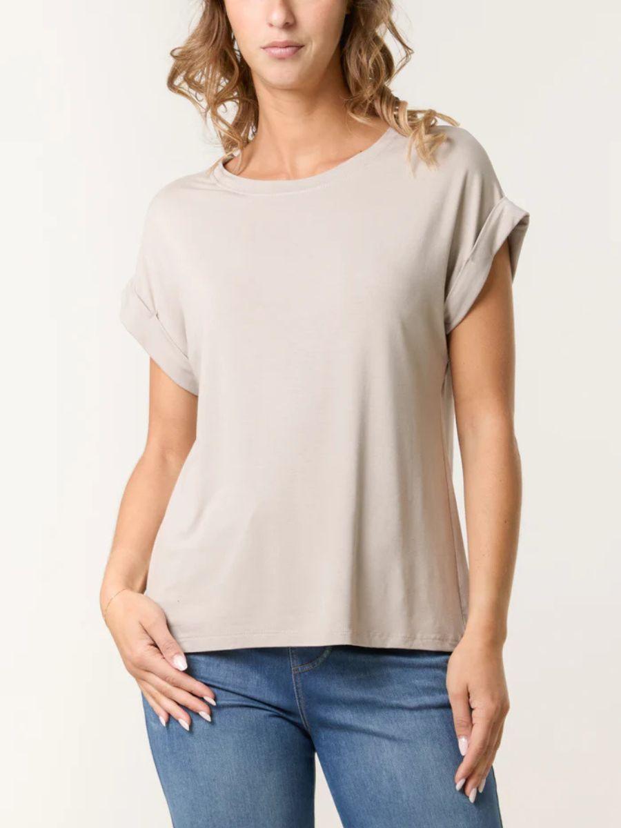Soft Round Neck Short Sleeve T-Shirt