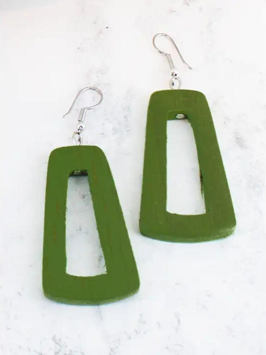 Wooden "Kasandra" Earrings - Fish Hook and Lightweight