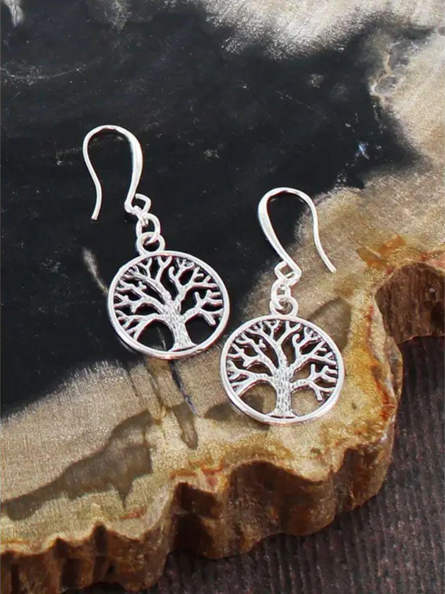 Silver Plate Charm Earrings - Fish Hook and Lightweight