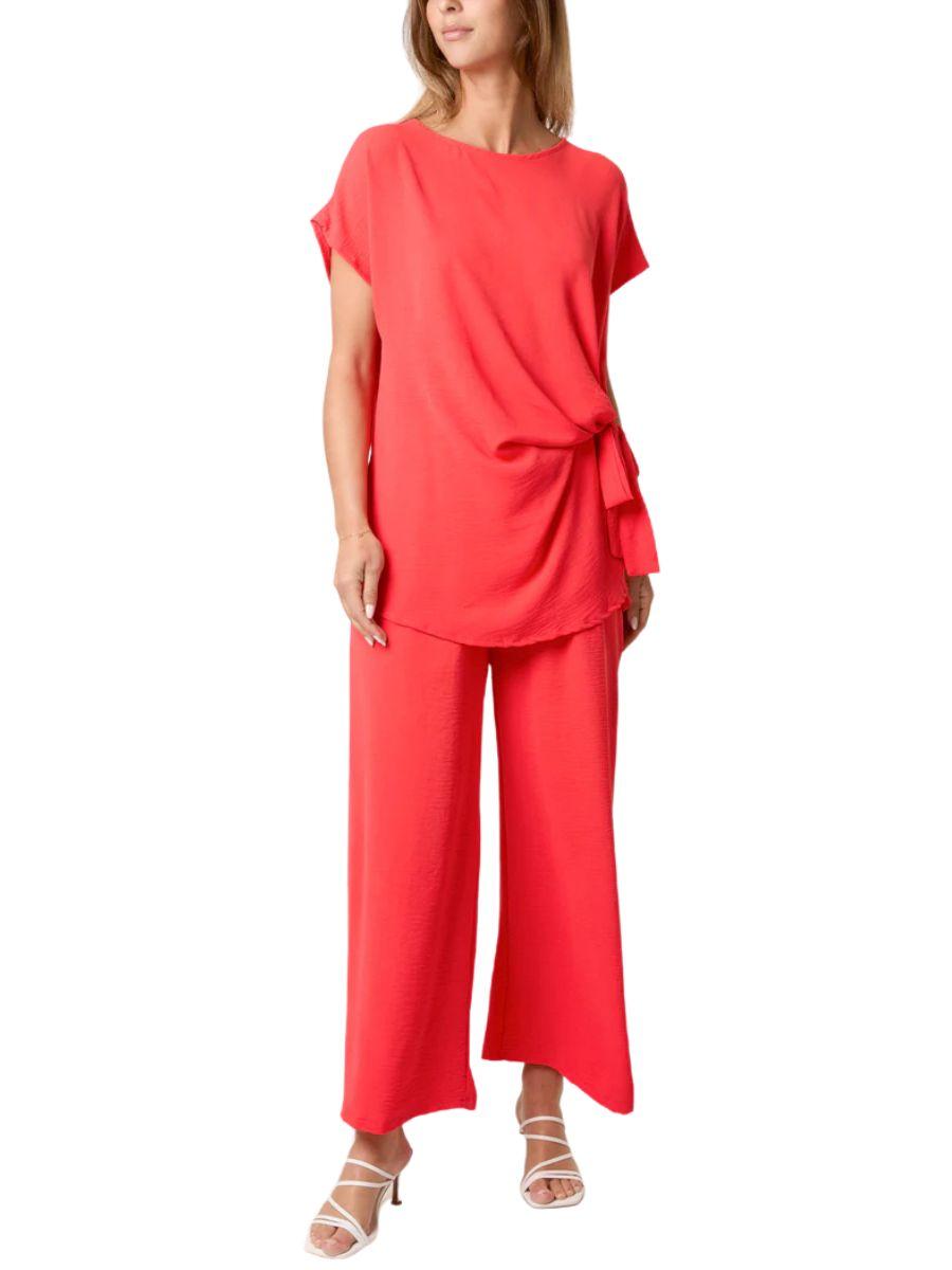Plain Tie Side Trouser Co-Ord