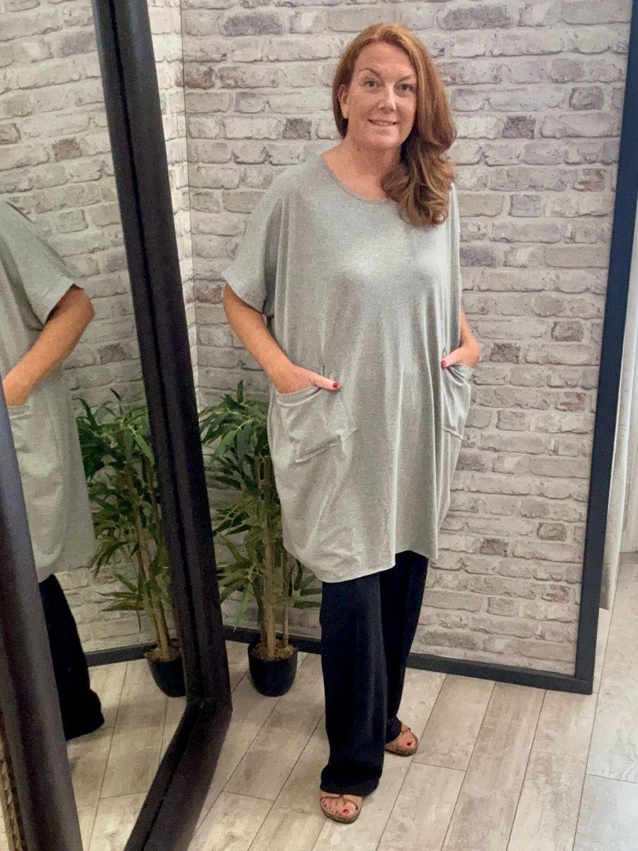 Italian Pocket Front Cotton Tunic - Made in Italy