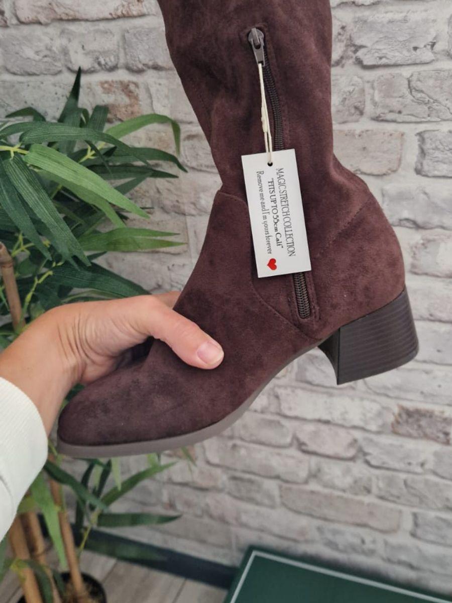 Maddie Brown Knee High Boots