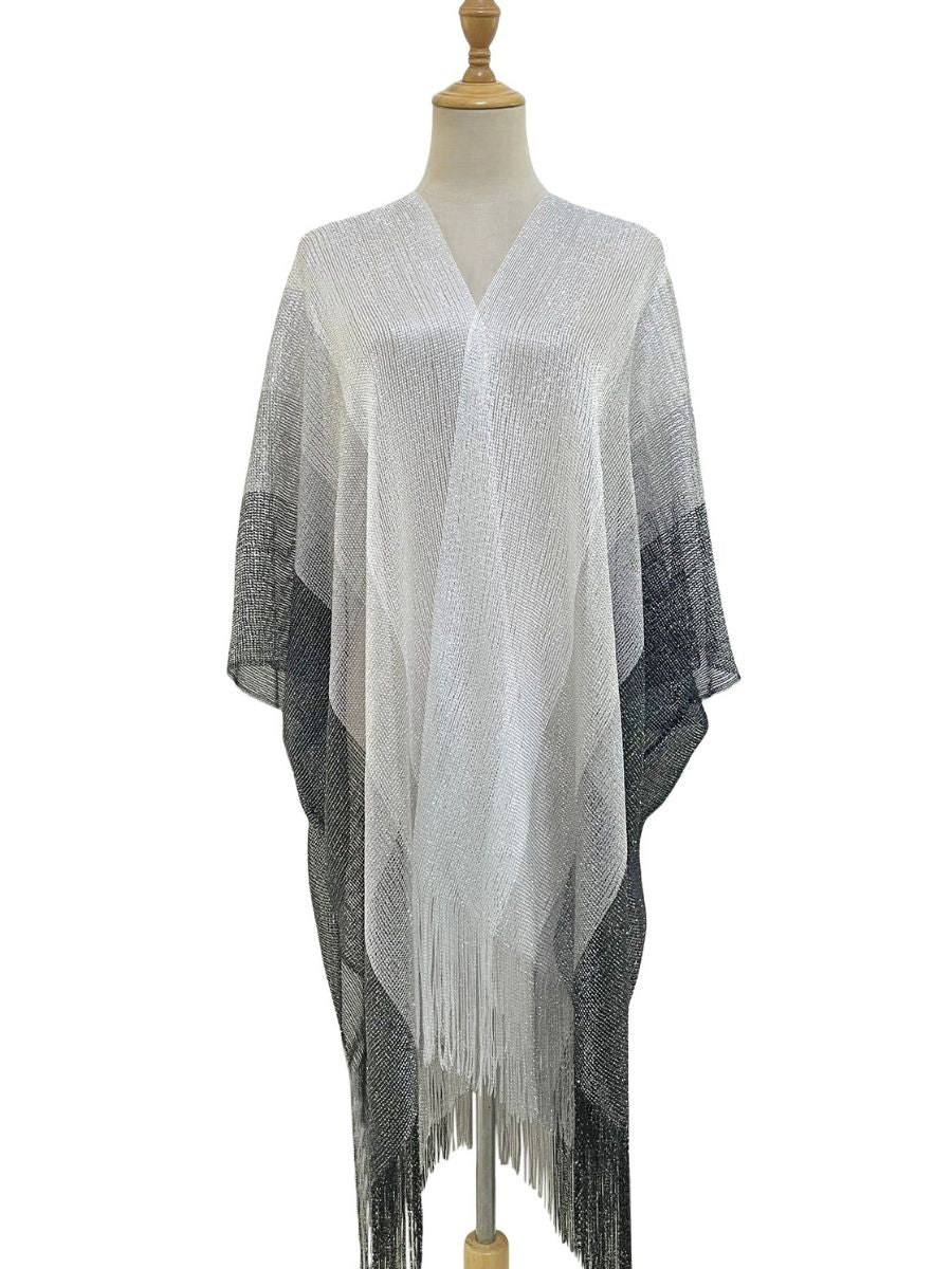 Metallic Tassel Kimono