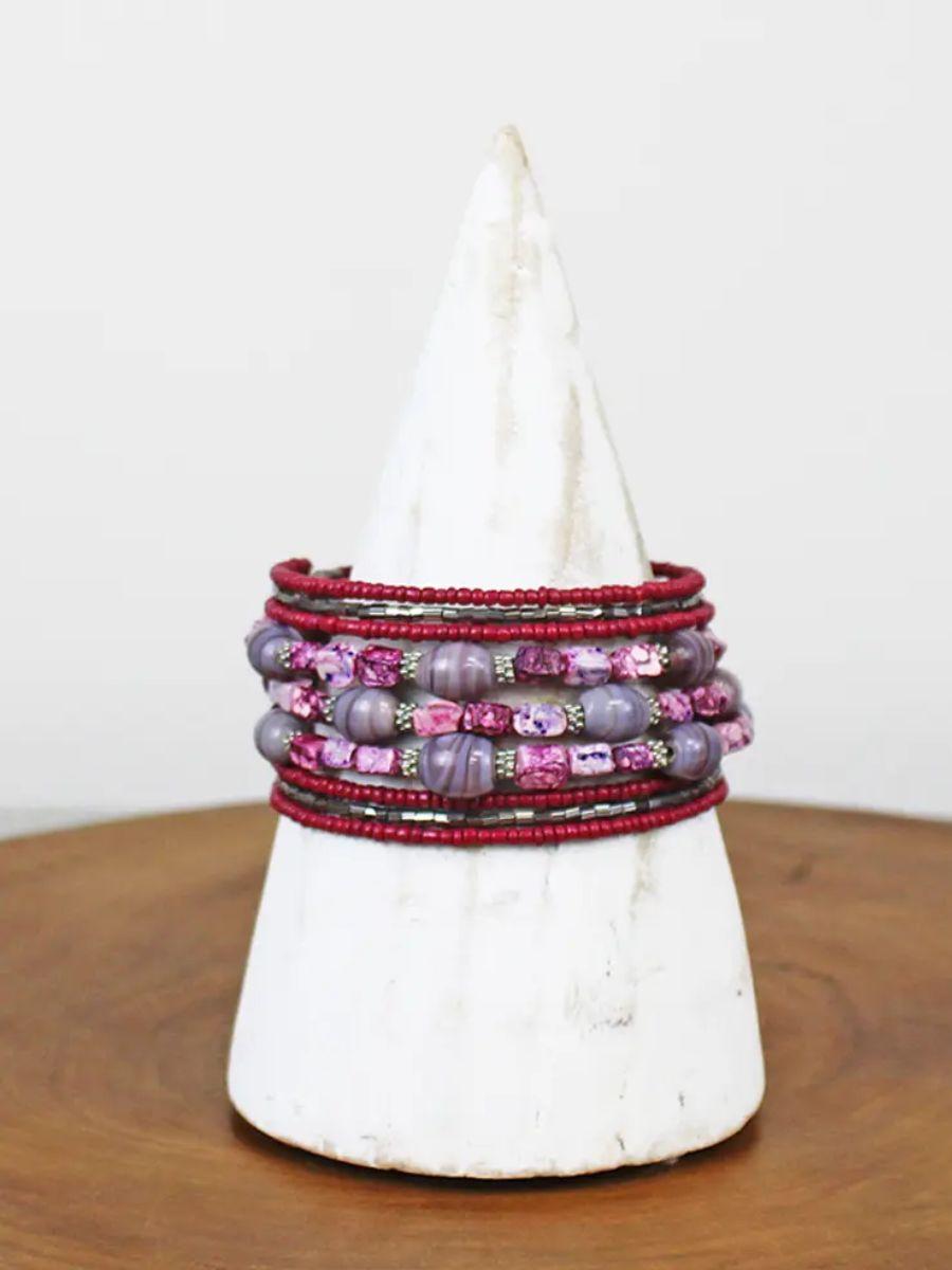 Beaded Spiral Bracelet