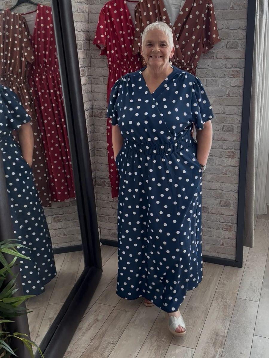Polka Dot Wrap Dress