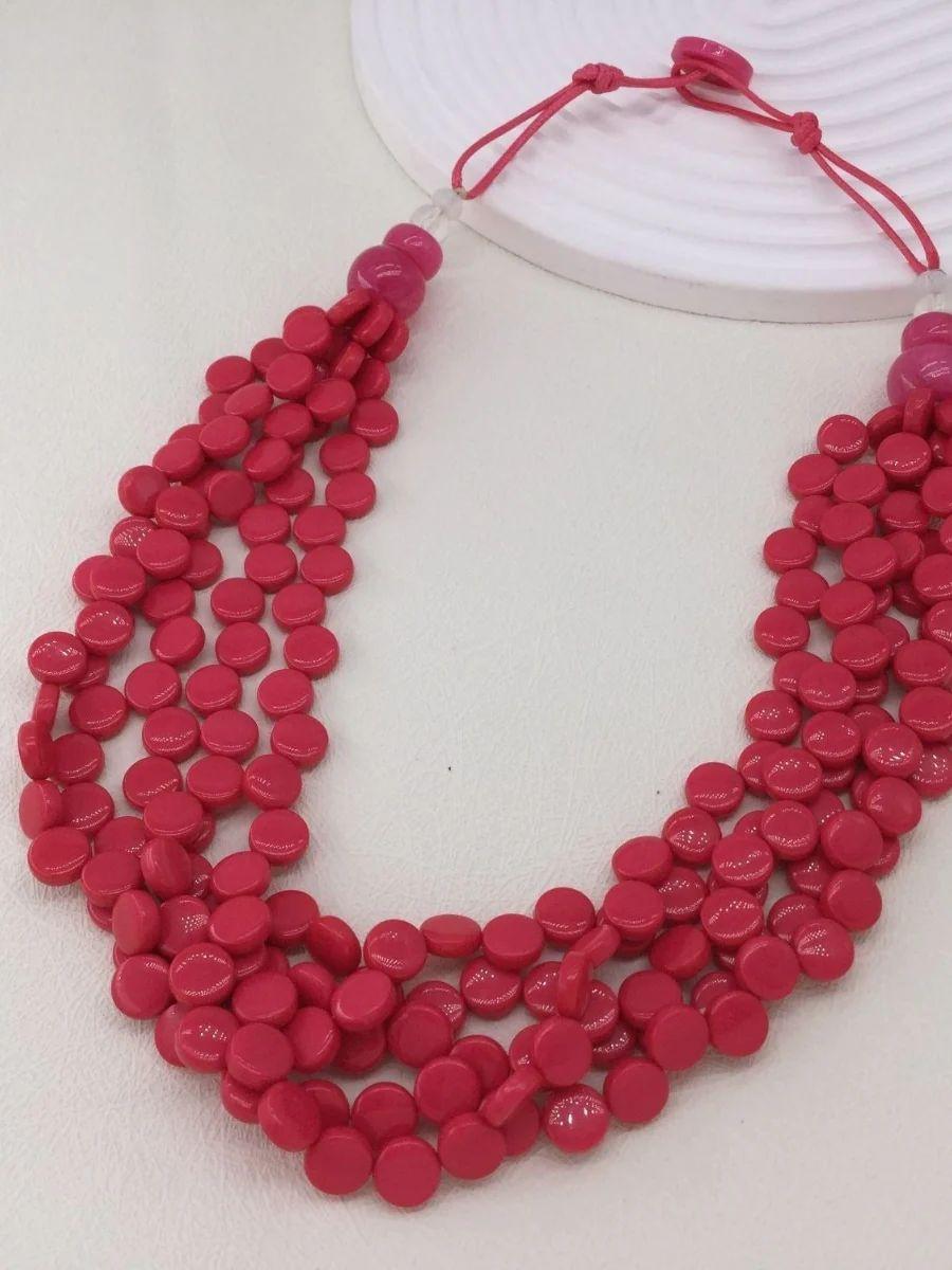 Short Circle Strand Necklace