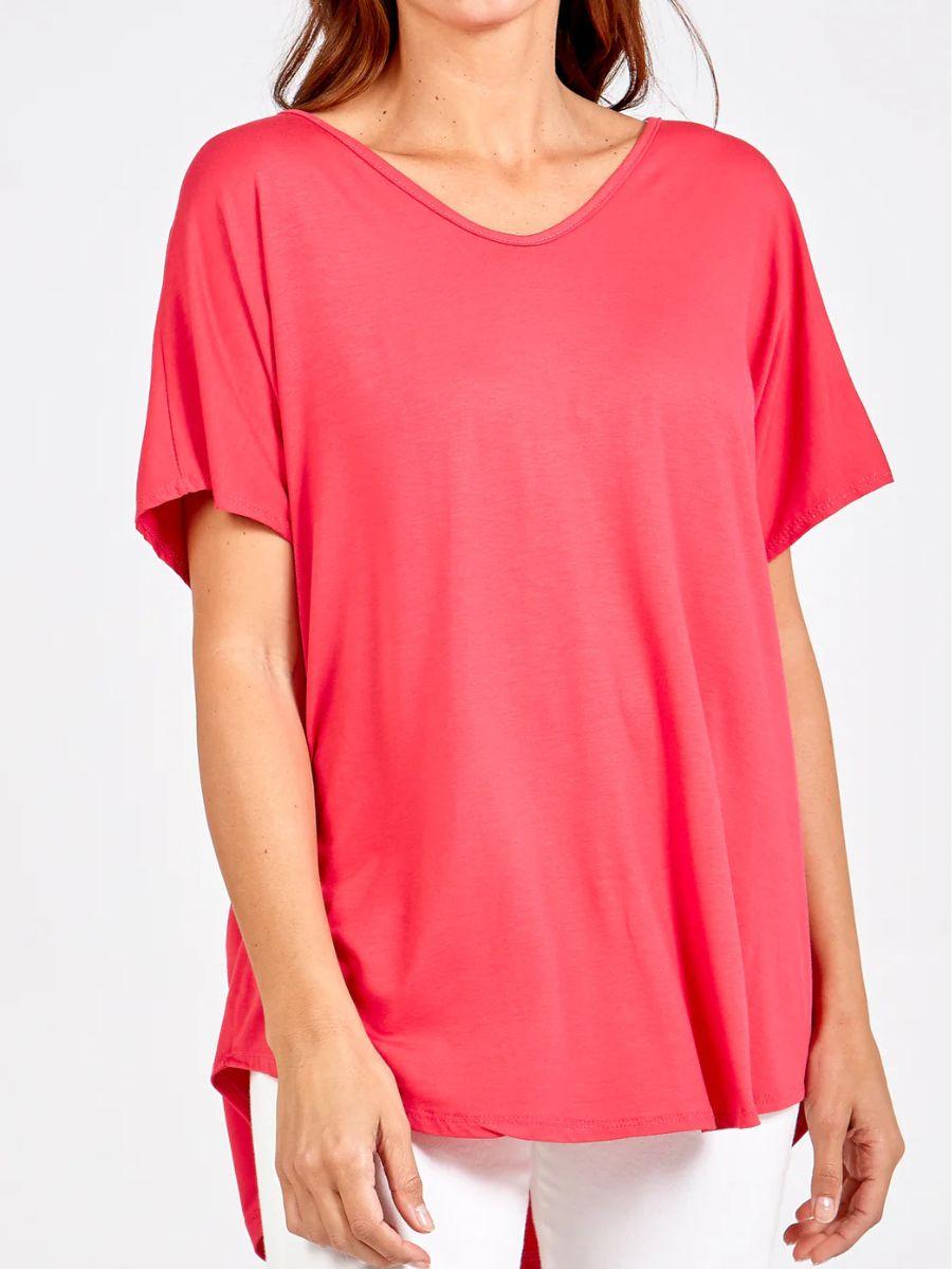 Soft VNeck Plain T-Shirt