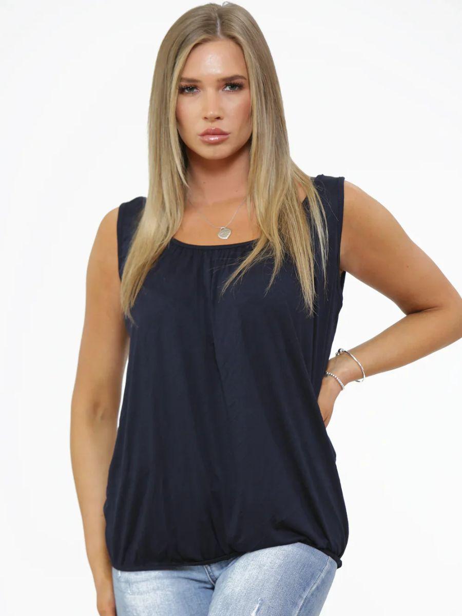 Elastic Hem Vest