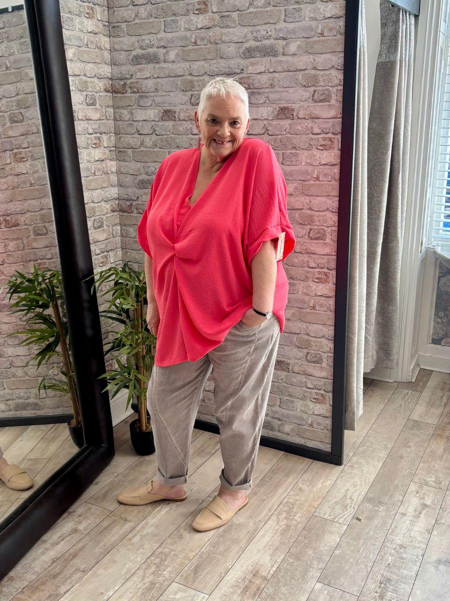 Italian Twist Knot Front Top