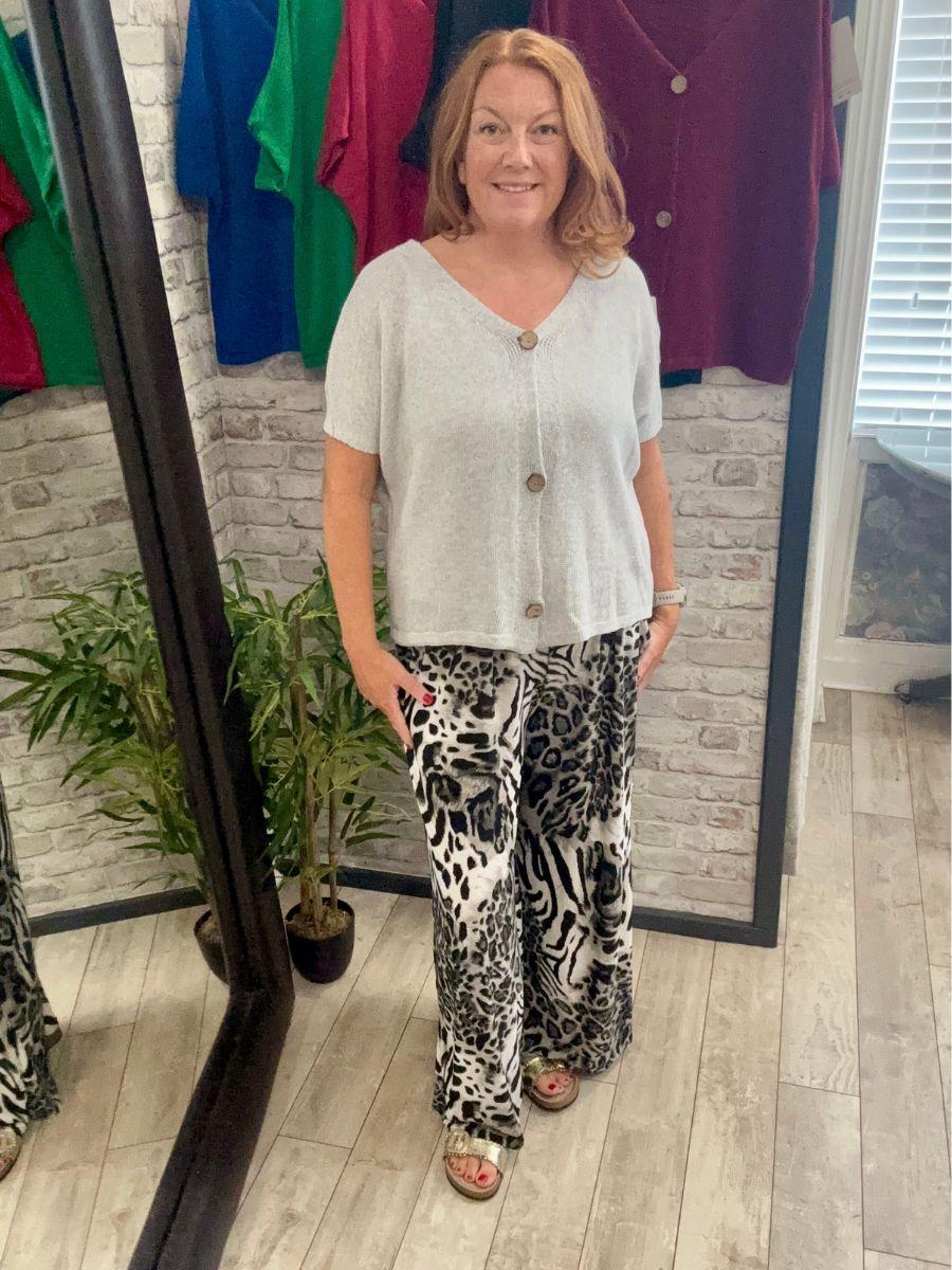 Slinky Stretch Palazzo Trouser - Wide leg with pockets