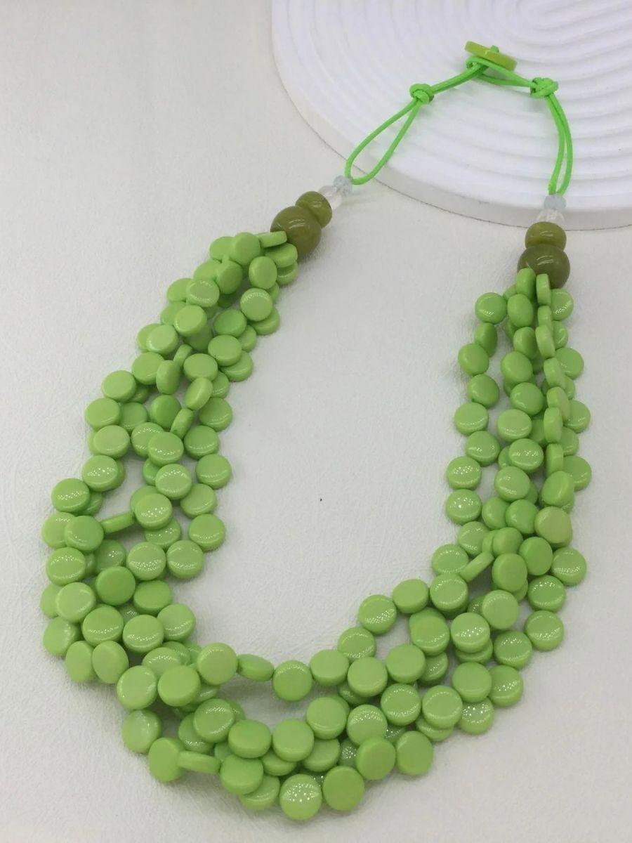 Short Circle Strand Necklace