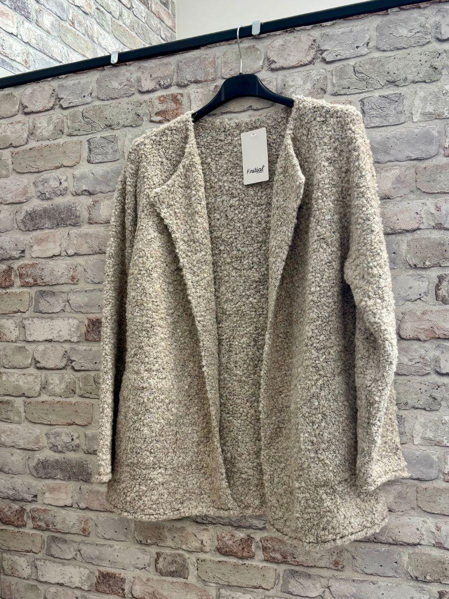 Boucle jacket beige