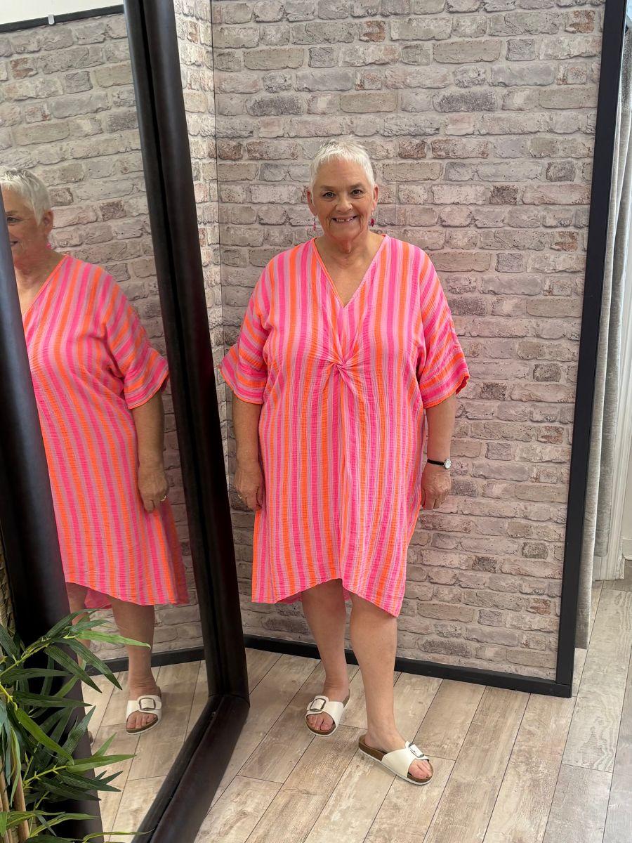 Cheese Cloth Knot Dress