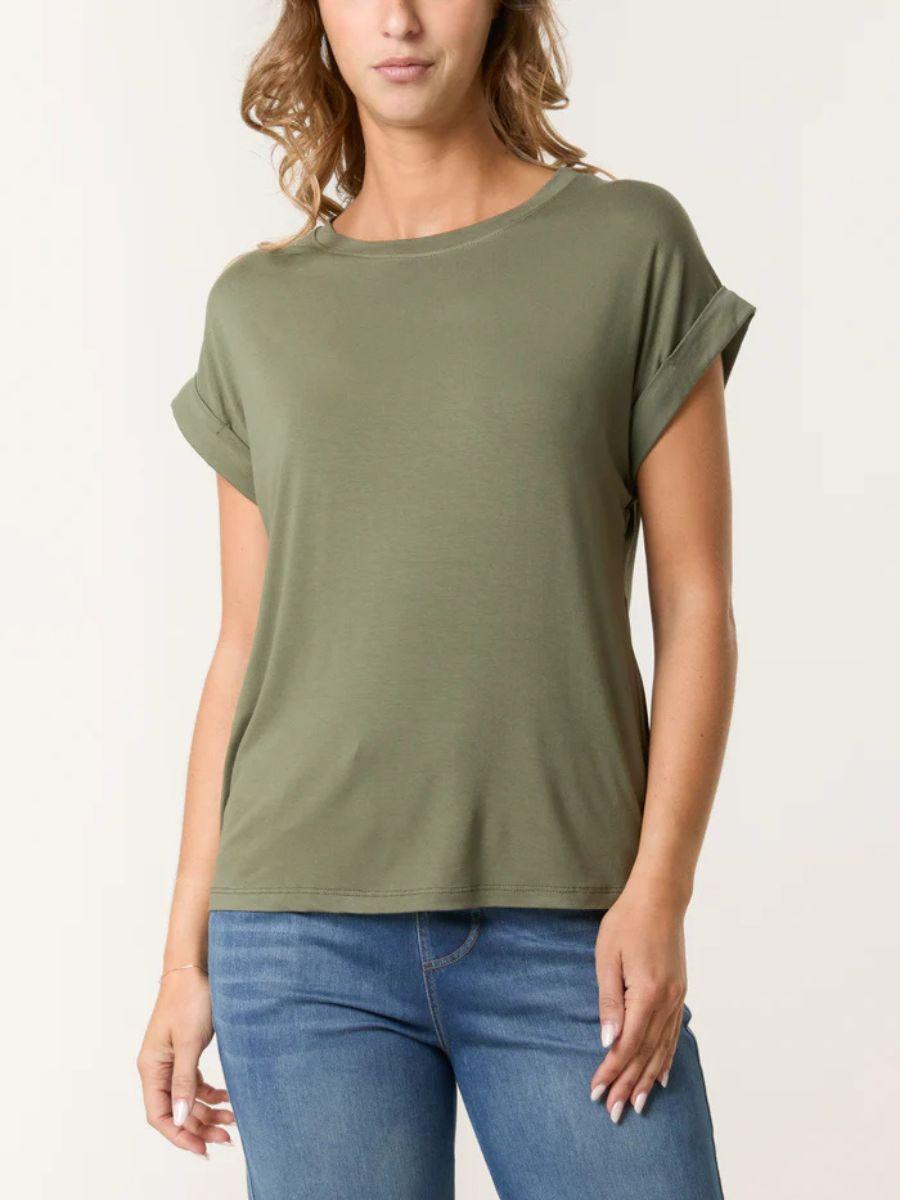 Soft Round Neck Short Sleeve T-Shirt