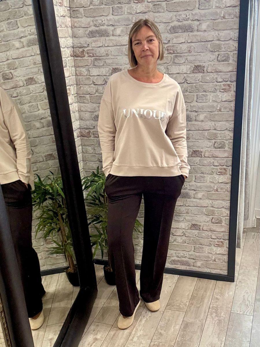 Unique Foil Zip Sweatshirt - various colours available